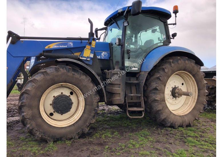 caption 2008 New Holland T7030 tractor