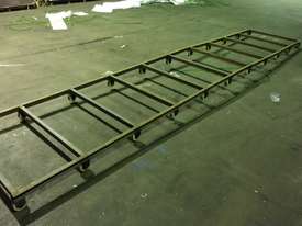 Steel Frame Flatbed Trolley - 2 Fit perfectly in 20 foot container  - picture0' - Click to enlarge