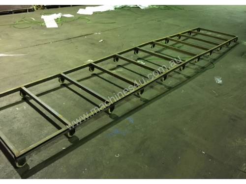 Steel Frame Flatbed Trolley - 2 Fit perfectly in 20 foot container 