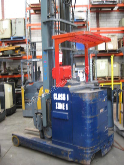 caption CLASS 1 ZONE 1 - 7.5m REACH FORKLIFT (1 Available)