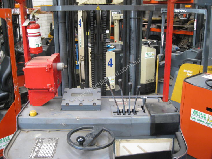 caption CLASS 1 ZONE 1 - 7.5m REACH FORKLIFT (1 Available)