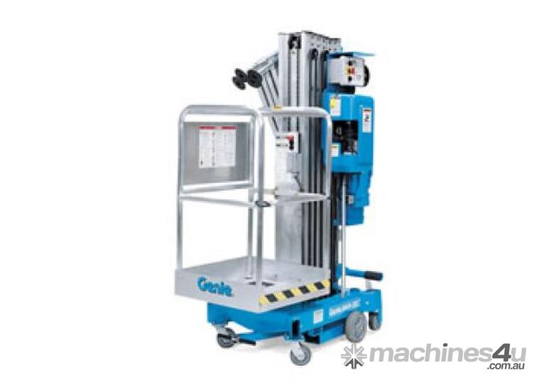 caption Genie AWP-36S 36ft Push Around Manlift Vertical Lift – Lightweight & Maneuverable!