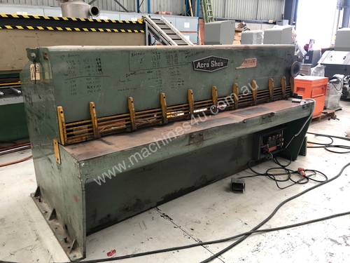 Acra Hydraulic Guillotine. 3mm x 2400mm capacity. Good condition. Quick sale.