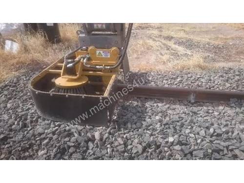 Ballast Broom Rail Excavator Attachment