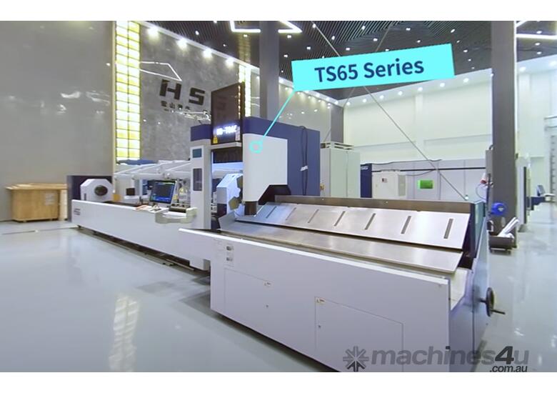 caption HSG TS65 2kW Fiber Laser Cutting Machine * IPG SOURCE & ALPHA WITTENSTEIN COMPONENTS *