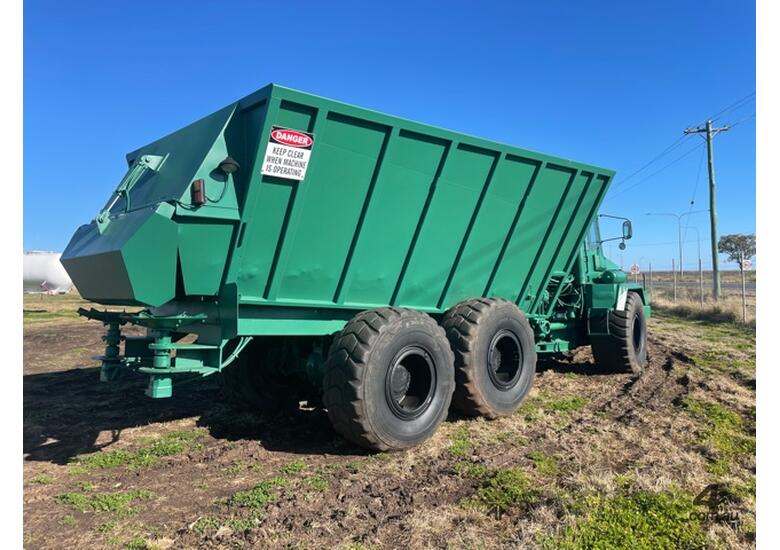 caption TEREX articulated fertiliser spreader