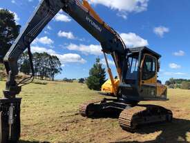 Used 2015 Hyundai R210LC-9 HC Excavator with Rotobec F65HD Grapple - picture0' - Click to enlarge