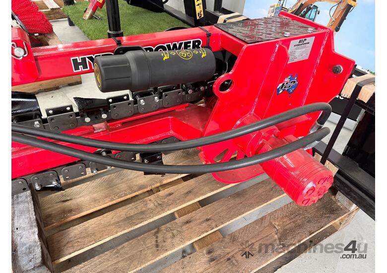 caption FINER HYDRAULICS - Utility Trencher 900mm dig with 150mm chain.