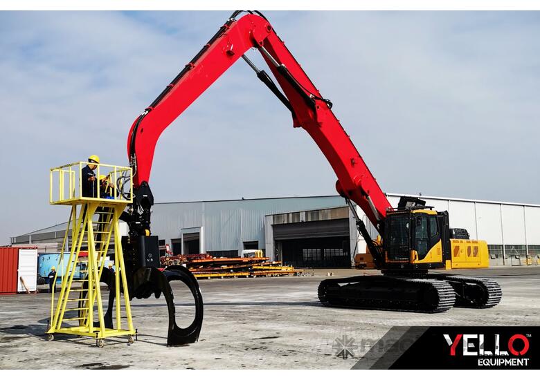 caption Sany Crawler Material Handler - Low Fuel Consumption