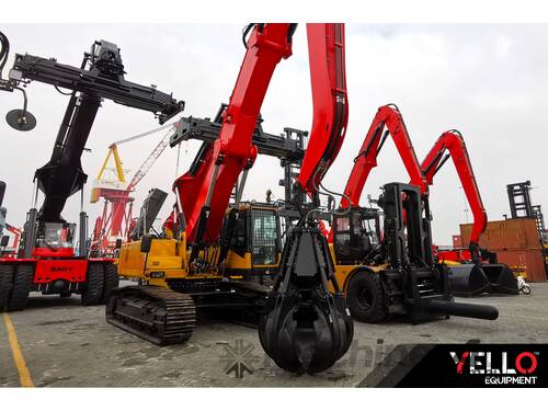 caption Sany Crawler Material Handler - Low Fuel Consumption