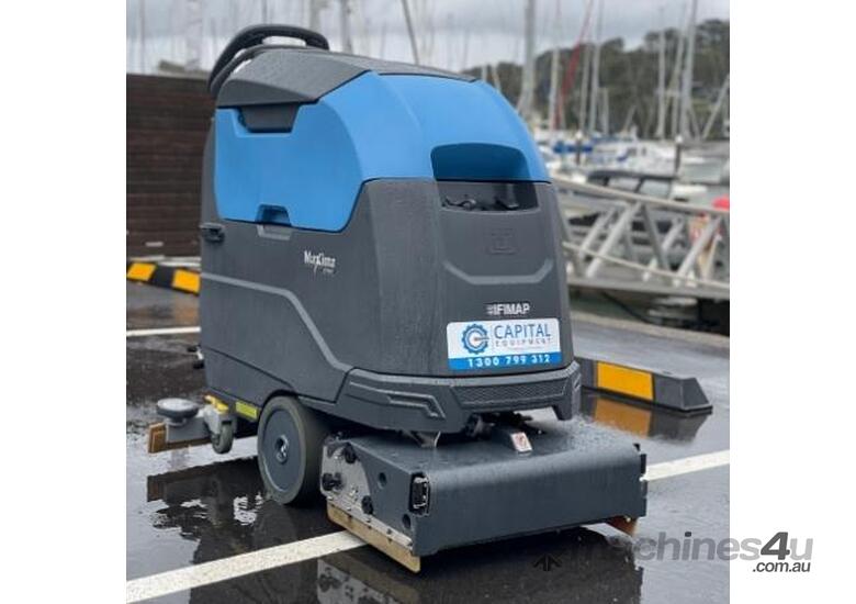 caption Fimap Maxima 50BTs Walk-Behind Cylindrical Scrubber Dryer
