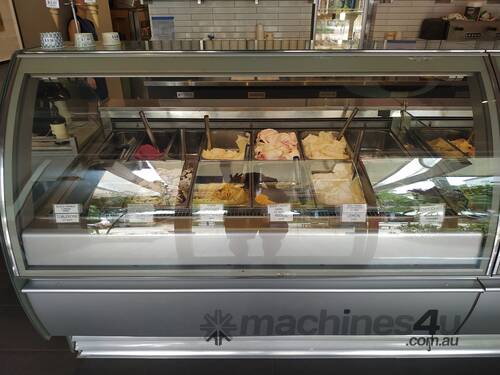 Used gelato display case hot sale