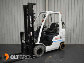 Unicarriers Nissan AP1F2A25DU 2.5 Tonne Compact Forkift LPG EFI Engine Markless Tyres - picture0' - Click to enlarge