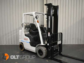 Unicarriers Nissan AP1F2A25DU 2.5 Tonne Compact Forkift LPG EFI Engine Markless Tyres - picture2' - Click to enlarge