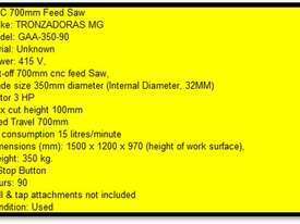 CNC Aluminium Saw  - picture0' - Click to enlarge