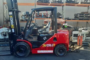 ACTIVE FORKLIFTS - 2010 Enforcer diesel forklift for sale- 2.5 ton capacity 4.5m mast solid tyres si ACTIVE FORKLIFTS - 2010 Enforcer diesel forklift for sale- 2.5 ton capacity 4.5m mast solid tyres si