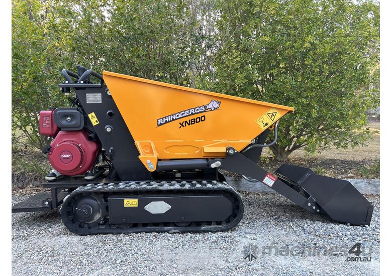 caption NEW upgrade Rhinoceros XN800 Tracked Self loading mini dumper