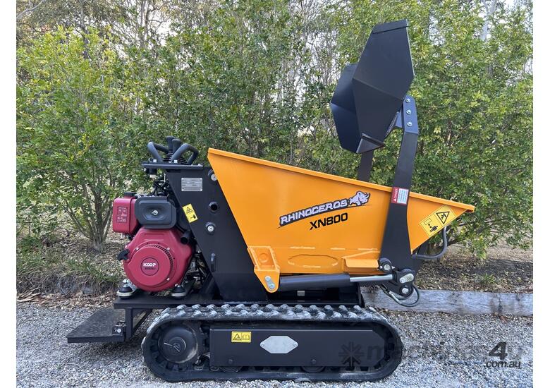 caption NEW upgrade Rhinoceros XN800 Tracked Self loading mini dumper