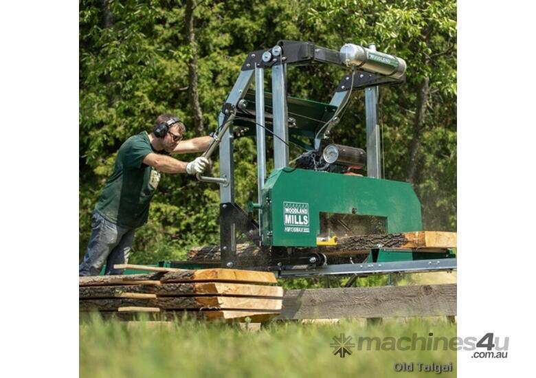 caption Woodland Mills HM136MAX Portable Sawmill – 36