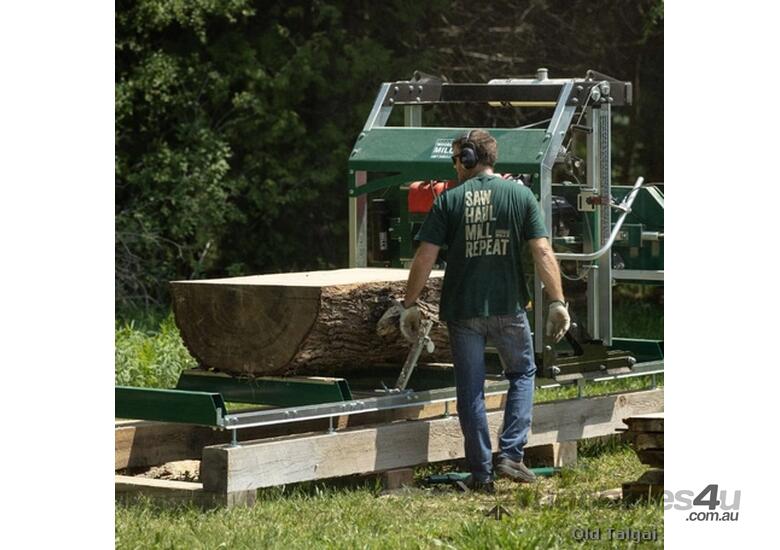 caption Woodland Mills HM136MAX Portable Sawmill – 36