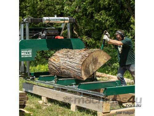 caption Woodland Mills HM136MAX Portable Sawmill – 36