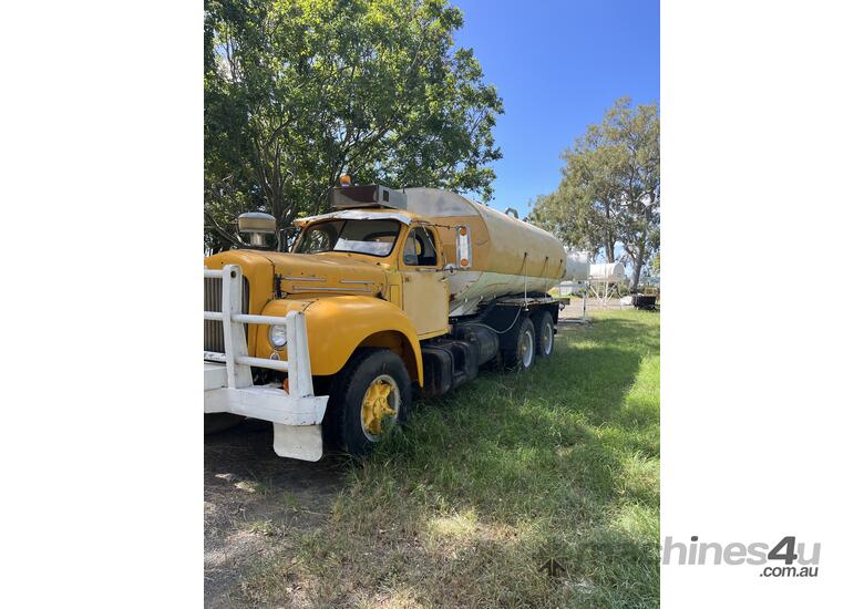 caption Mack B-model water truck
