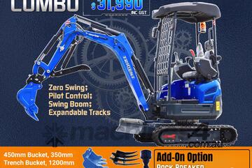 TRIDENT 2.2T EXCAVATOR COMBO DEAL ( ly Upgraded)