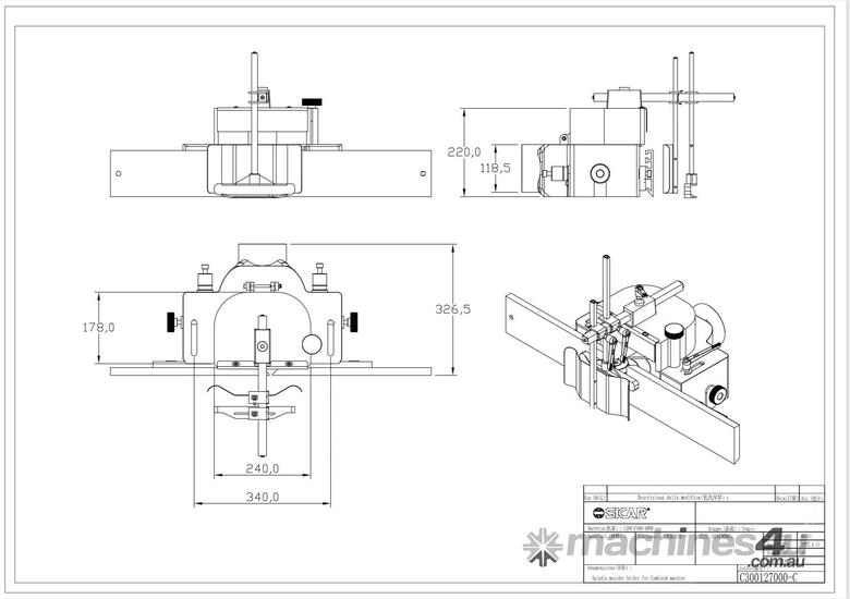 caption Heavy Duty Safety Hood to suit Spindle Moulders by Sicar