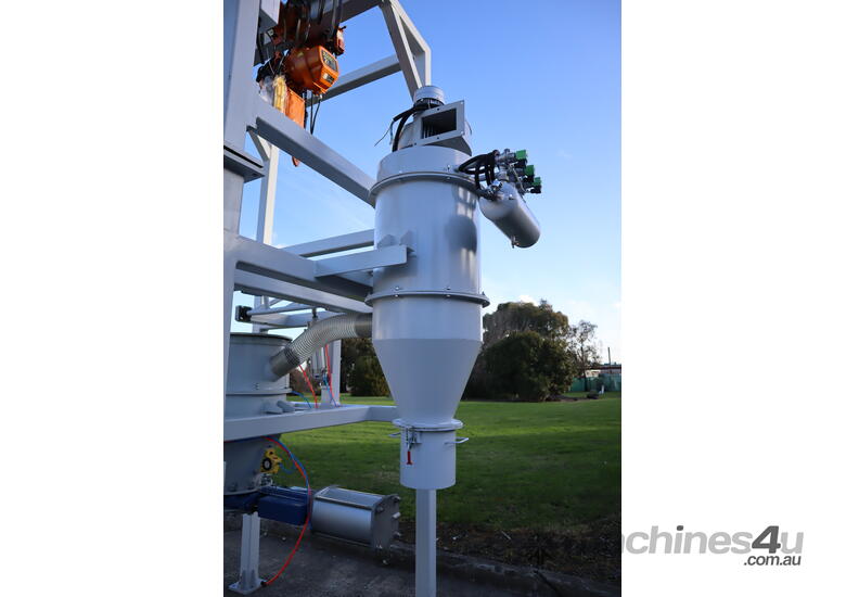 caption Large Bulk Bag Unload Station with 2 Ton Hoist