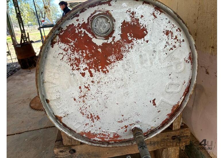 caption AMPOL DRUM ON STAND