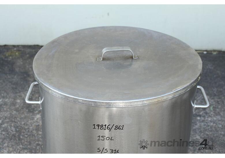 caption Stainless Steel Vat with Lid