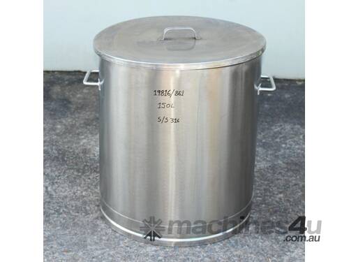 caption Stainless Steel Vat with Lid