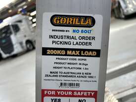 Gorilla Industrial Order Picking Ladder - picture0' - Click to enlarge