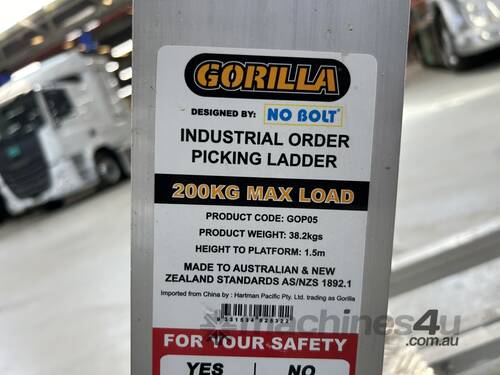 Gorilla Industrial Order Picking Ladder