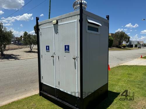 caption Toilet Block Male Female with holding tank