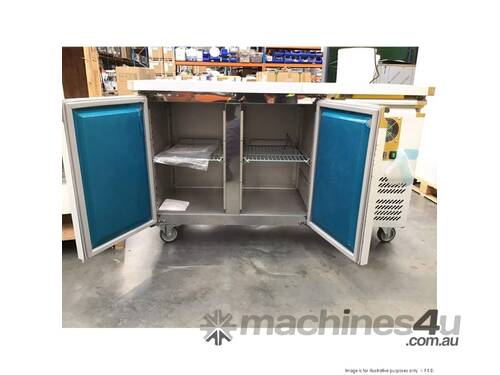 FED-X S/S Two Door Bench Freezer - XUB6F13S2V