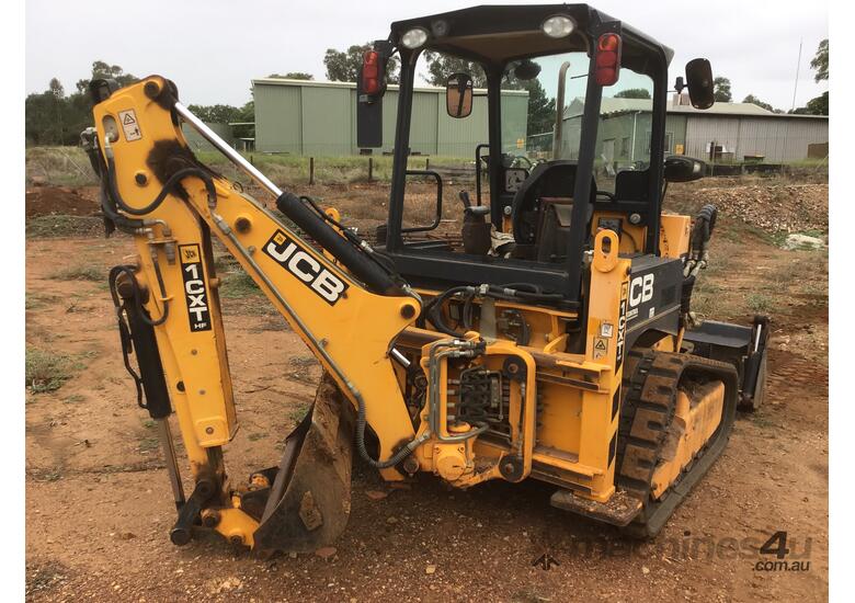 caption JCB 1CXT Backhoe with Attachments