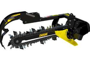 Digga MINI BIGFOOT Trencher - up to 900mm Dig Depth | 150mm DIGGATAC Hard Digging Tungsten Chain