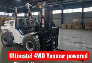 4wd Yanmar Diesel Forklift On demand 4x4 Yanmar Diesel