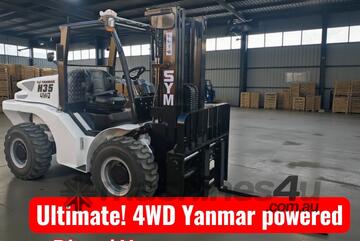 4wd Yanmar Diesel Forklift On demand 4x4 Yanmar Diesel