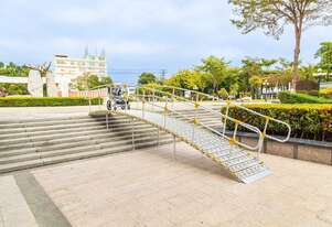 6M 350kg Rolling Ramp with Handrails