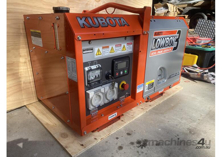KUBOTA GL6000D-AU-B Diesel Generator - DIGITAL MODEL - AS NEW - NEVER USED 