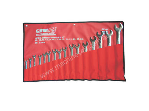 89343 - 16 PC XL COMBINATION WRENCH SET METRIC