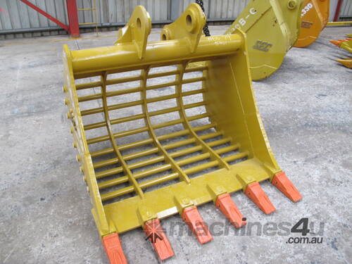 SEC 20 Ton Sieve Bucket for CAT320 - Includes Pin, 1380mm Width, 75mm Gap