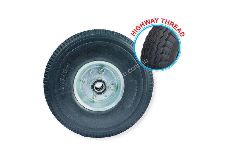 caption 52102 - 260MM PU RUBBER FOAM FILLED PUNCTURE PROOF OFFSET WHEEL