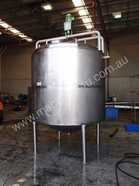Stainless Jacketed Mixing Tank - Capacity: 6,500Lt.