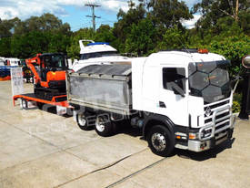 144 Tipper + Tag Trailer & Kubota U57 / KX57 - picture0' - Click to enlarge