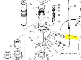 C21119, C21170 Bottom nut for through bolt on Soosan SB60 Rockbreaker - picture1' - Click to enlarge
