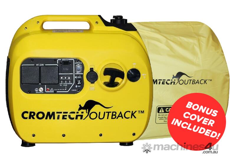 caption 2.4kW Cromtech Outback Inverter Generator (CTG2500i) + BONUS COVER