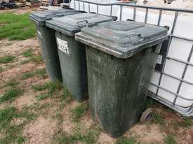 3 MOULDED PLASTIC WHEELIE BINS - picture0' - Click to enlarge